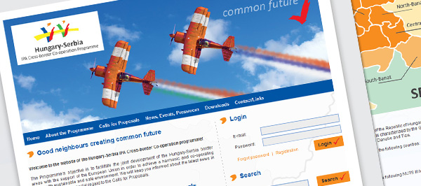 Magyarország–Szerbia Határon Átnyúló Együttműködési Program weboldala
