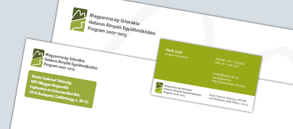 Magyarország–Szlovákia Határon Átnyúló Együttműködési Program arculati elemei