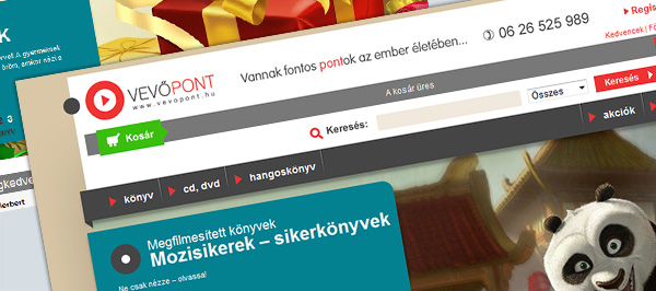 Vevőpont Könyv webáruház