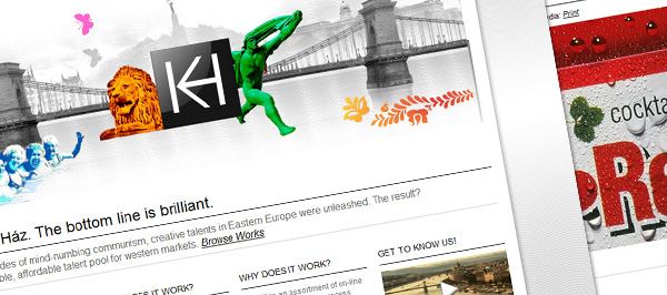 Kreatív Ház Portfólió weboldal