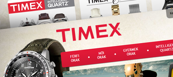 Timex Márkaoldal és webáruház