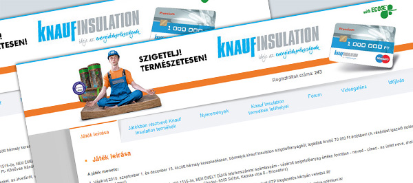Knauf Insulation – Prémium hetek promóció