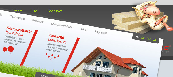 Webdesign az Isoroc Szigetelésnek